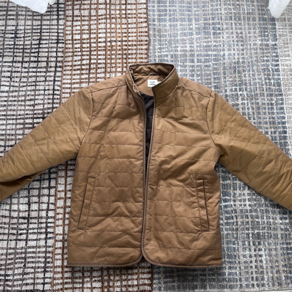 Flint and Tinder waxed cotton Brown Quilted Jacket
